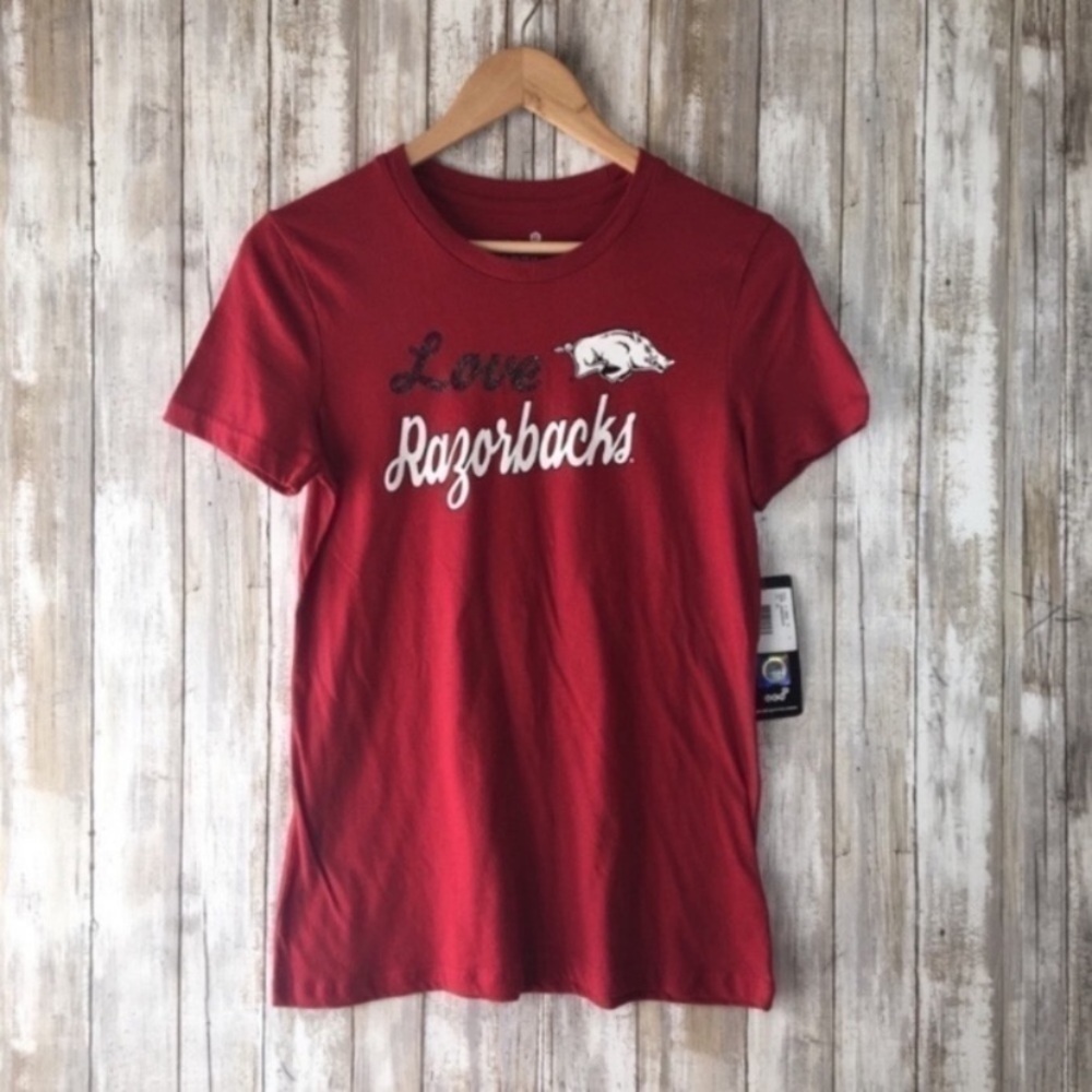 NWT NCAA Kids Arkansas Razorbacks Tee
